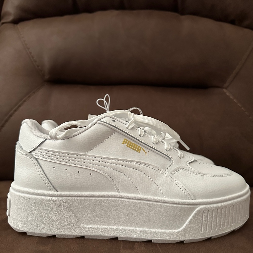 Puma White Platform Sneakers - Picture 2 of 6